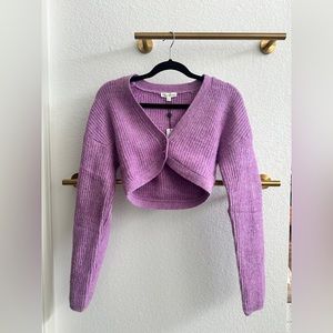 🍋 For Love and Lemons 🍋 NWT Size S Cropped Knitted Sweater